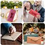 SHUOHONG 11 Pièces Colorées Enveloppe Cadeau, Enveloppe Couleur Rétro Papier, Enveloppe Kraft avec Nœud de Ruban, pour Invitatio