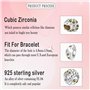 CHARMS & BRACELETS Pierre de naissance des douze mois,Bijoux pour femmes,Compatible Pour Pandora les bracelets et les colliers C
