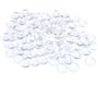 BUYGOO 100 pièces de Verre cabochon Transparent de 25 mm avec Dos Plat