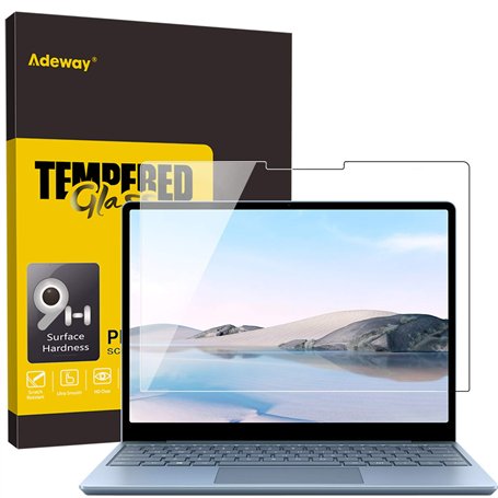 Adeway Protection d'Écran en Verre Trempé pour Microsoft Surface Laptop Go 3/2/1 12.4 inch (2023Release)