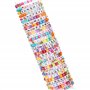 Make It Real 1742 Lot de 1000 bracelets de luxe avec perles de l'alphabet, bijoux pour filles, travaux créatifs pour filles, 8 a