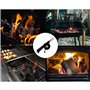 Ventilateur portable pour barbecue, Souffleur de barbecue manuel, ventilateur de barbecue portable, Souffleur cheminée allumage 