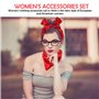 Nizirioo Rockabilly Accessoires 50 Accessoires Ensemble d'accessoires Rockabilly 1950s Accessoires femme Rockabilly Accessoires 