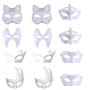 YYQQ 12 Pièces Décorer Masque Blanc