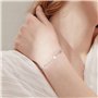 KRYMSON 1 bracelet en argent pour femme - Bracelet en forme de cœur - Réglable - Bracelet d'amitié - Bracelet en cristal tendanc