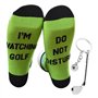 CHROMACRAFT 1 Paire De Chaussettes De Golf Et 1 Porte-Clés De Golf