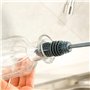 Lot de 2 Brosses à Bouteille de 27,5 cm en Silicone - Long Manche pour Nettoyage de Bouteilles, Lunettes et Vaisselle de Cuisine