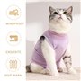 1 vêtement de stérilisation pour chats femelles, vêtements pour chats après chirurgie, vêtements de sevrage anti-fuite pour chat