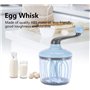 Wifehelper Type Manuel de Fabricant de Mousse de Fouet de Crème d'Oeufs, Outil Manuel De Cuisine De Batteur d'Oeufs 1100ml