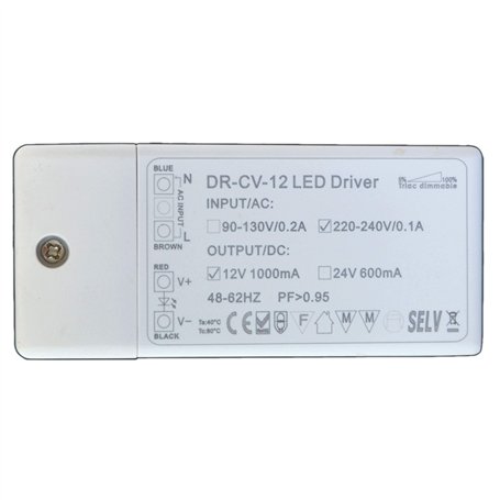 PB-Versand Transformateur LED à intensité variable 12 V DC 1 - 12 W Pour gradateur G4 MR16 GU5.3