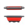 Nanxin Passoire Pliable en Silicone, Égouttoir Extensible de Cuisine Corbeille à Aliments Légumes Fruits avec Poignées Extensibl
