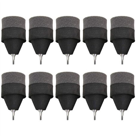 POFET 10pcs Mousse éponge Pointes de flèche Pointes de sécurité Souples Conseils de Pointe pour tir à l'arc Chasse Pratique CS J