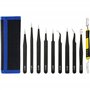 YUEMING 10 Pièces Brucelles,Anti-statique Pincettes,Pinces Acier Inoxydable,Pince à Epiler ESD de Précision Entretien Outils Kit