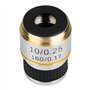 Objectifs Achromatiques, 10X 185 Objectif Achromatique pour Microscope Biologique 160/0.17, Lentilles Achromatiques