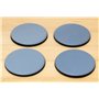 Lot de 4 patins auto-adhésifs PTFE - Pour meubles - Évite les frottements sur les parquets ou moquettes - Idéal pour déplacer de