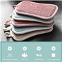 JJiaoLinin Lot de 4 Eponge Reutilisable Lavable de Cuisine，Éponge Microfibre，Anti Rayure et Multi-Surfaces，pour Nettoyer la Vais