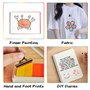 Relota 6 Pièces Tampon Encreur Enfant Empreintes, 24 Couleurs Lavable Non Toxique Coussins Encreurs, Dégradé Couleurs Encre Tamp