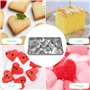 Comzantor 30 Pièces Emporte Piece Patisserie, 10 Formes Set Emporte-Pièces en Acier Inoxydable, Cookie Cutters avec Boîte de Ran