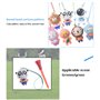 Asotagi Lot de 6 anneaux en plastique anti-perte pour tee de golf avec sangle
