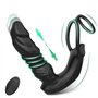 Contrôle APP Hommes Massage de la prostate Hommes Massage de la prostate avec double anneau de queue en silicone Plug anal Dild 
