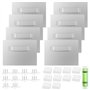 Fousenuk Lot de 8 Supports de Fixation pour Photos et Miroirs