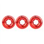 3pcs 18mm Alliage D'Aluminium Boulons de Manivelle de VéLo Capuchon à Visser pour PéDalier(Rouge)