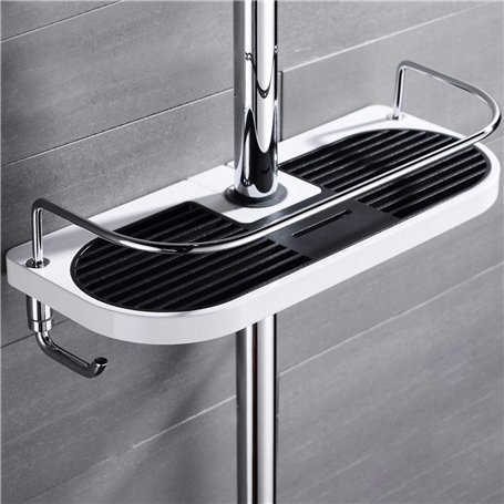 S R SUNRISE Support pour barre de douche pour shampooing