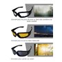 GUODSKHOO 3 Paires Lunettes de Soleil Homme Sport vtt Lunette Cyclisme Lunettes de Vélo Protection Lumière Lunettes de Vision No