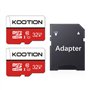 KOOTION Carte Micro SD 32 Go Lot de 2 Carte Mémoire UHS-I Vitesse jusqu'à 85 m/s