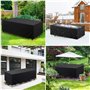 Housse de Salon de Jardin,Housse de Protection Extérieure 210D,Housse de Meubles de Jardin Imperméable et Anti-Déchirure en Tiss