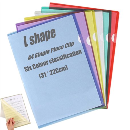 Dossiers en plastique transparent A4