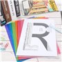 Dossiers en plastique transparent A4,30 Pcs Chemises Plastique Dossier Pochette A4 Pochette Document 6 Couleurs Vives Transparen