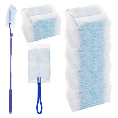 50 Pièces Plumeau Poussiere Recharge Kit - Plumeau Télescopique