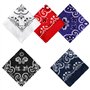 Lot de 5 bandanas carrés 100% coton