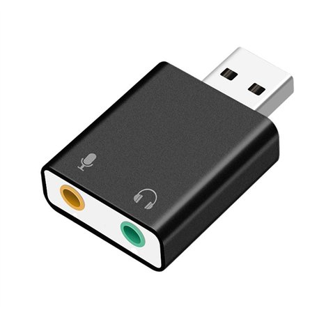 Asbter USB Carte Son Externe Adaptateur USB Carte Audio 3D Stéréo Jack 3.5mm Écouteur Micphone Carte pour Ordinateur Portable PC