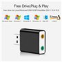 Asbter USB Carte Son Externe Adaptateur USB Carte Audio 3D Stéréo Jack 3.5mm Écouteur Micphone Carte pour Ordinateur Portable PC