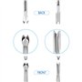 Chudian 8pcs cuir bricolage groover en forme U V outils de cuir à la main, outils de travail bord en cuir en acier inoxydable po