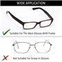 Chudian 30 Paires Coussinet de Nez Adhésif Plaquettes de Nez de Lunette,Coussinets Nasaux en Silicone Antidérapant pour Lunettes