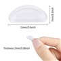 Chudian 30 Paires Coussinet de Nez Adhésif Plaquettes de Nez de Lunette,Coussinets Nasaux en Silicone Antidérapant pour Lunettes