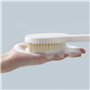 Ithyes Brosse pour le corp Le brossage à sec La brosse de bain à long manche et à poils doux Le gommage du dos Le massage exfoli