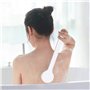 Ithyes Brosse pour le corp Le brossage à sec La brosse de bain à long manche et à poils doux Le gommage du dos Le massage exfoli