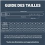 ITAY Ceinture Cuir Sans Métal - 34 mm - Boucle Sans Nickel Hypoallergénique et Indétectable sous les Portiques de Sécurité