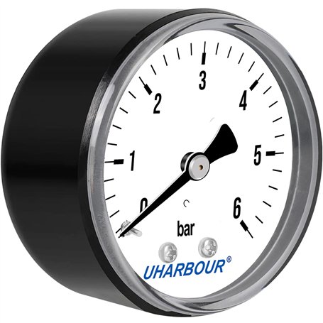 UHARBOUR Manomètre d'eau 0-6 bar