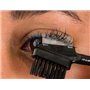 brosse à cils avec peigne métallique