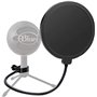 Namvo Filtre anti-pop pivotant avec masque double couche pour microphone Blue Yeti Blue Snowball et autres micros de studio d'en