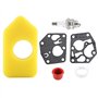 Kit de Joint de Diaphragme de Carburateur Ensemble de Bougies D'Allumage pour Filtre À Air pour Petits Moteurs Remplacer 281028 