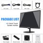 Suprlipy Écran Tactile TFT LED de 21,5 Pouces FHD1920 x 1080 16:9 Prend en Charge HDMI VGA AV USB BNC écran Tactile capacitif 10