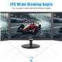 Suprlipy 19 Pouces FHD Petit Moniteur IPS écran d'affichage LCD 1440x900 60Hz 16:10 avec entrée HDMI BNC VGA AV USB Haut-parleur