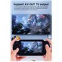 TAQY 4,3 Pouces Double Joystick Console de Jeux Vidéo 2000 Jeux Intégrés Plusieurs Simulateurs Prise en Charge MP4/TV Out Consol