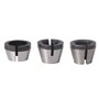 Gasea 3PCS Jeu de Collets Mandrin à Pince de Machine de Gravure Adapteur Collets Mandrin 6.35mm 8mm 6mm Pour Machine de Coupe Él